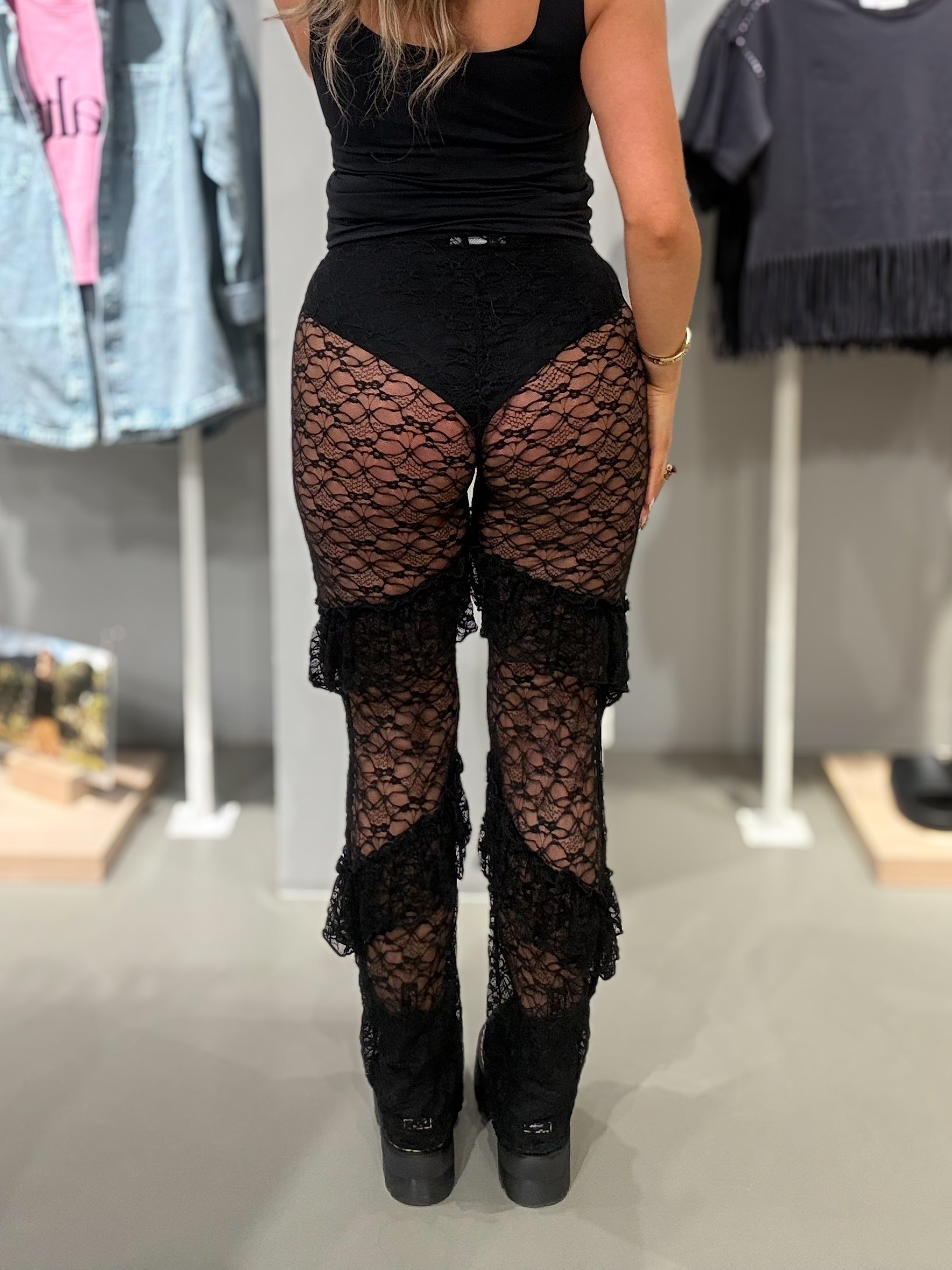 NMISABEL Trousers - Black